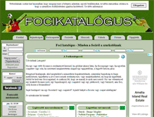 Tablet Screenshot of focikatalogus.hu